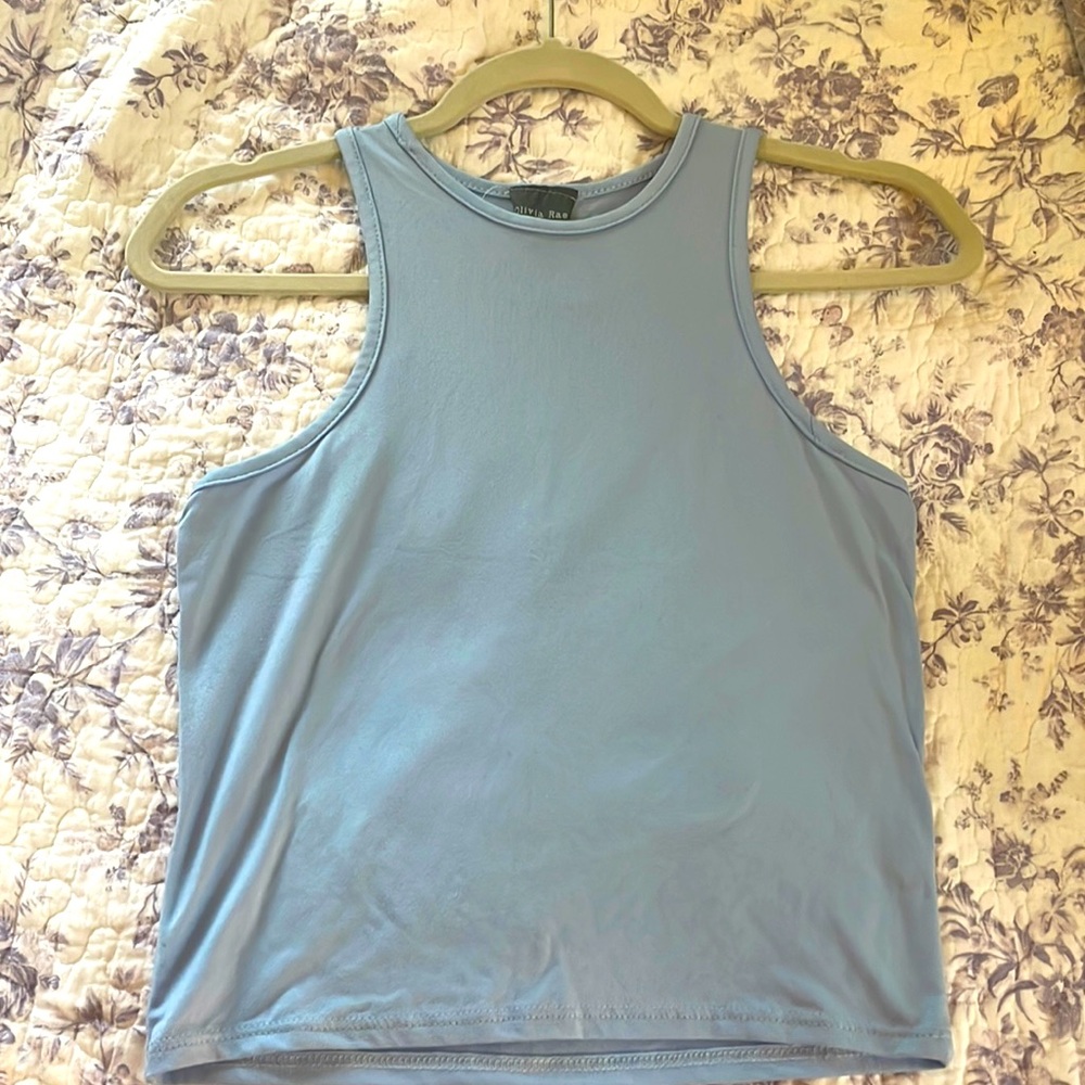 Blue cropped Tank top